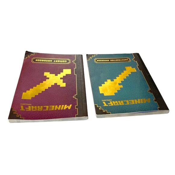 Lot of 2 Minecraft Combat and Construction Handbooks Mojang Soft Cover - Picture 6 of 6